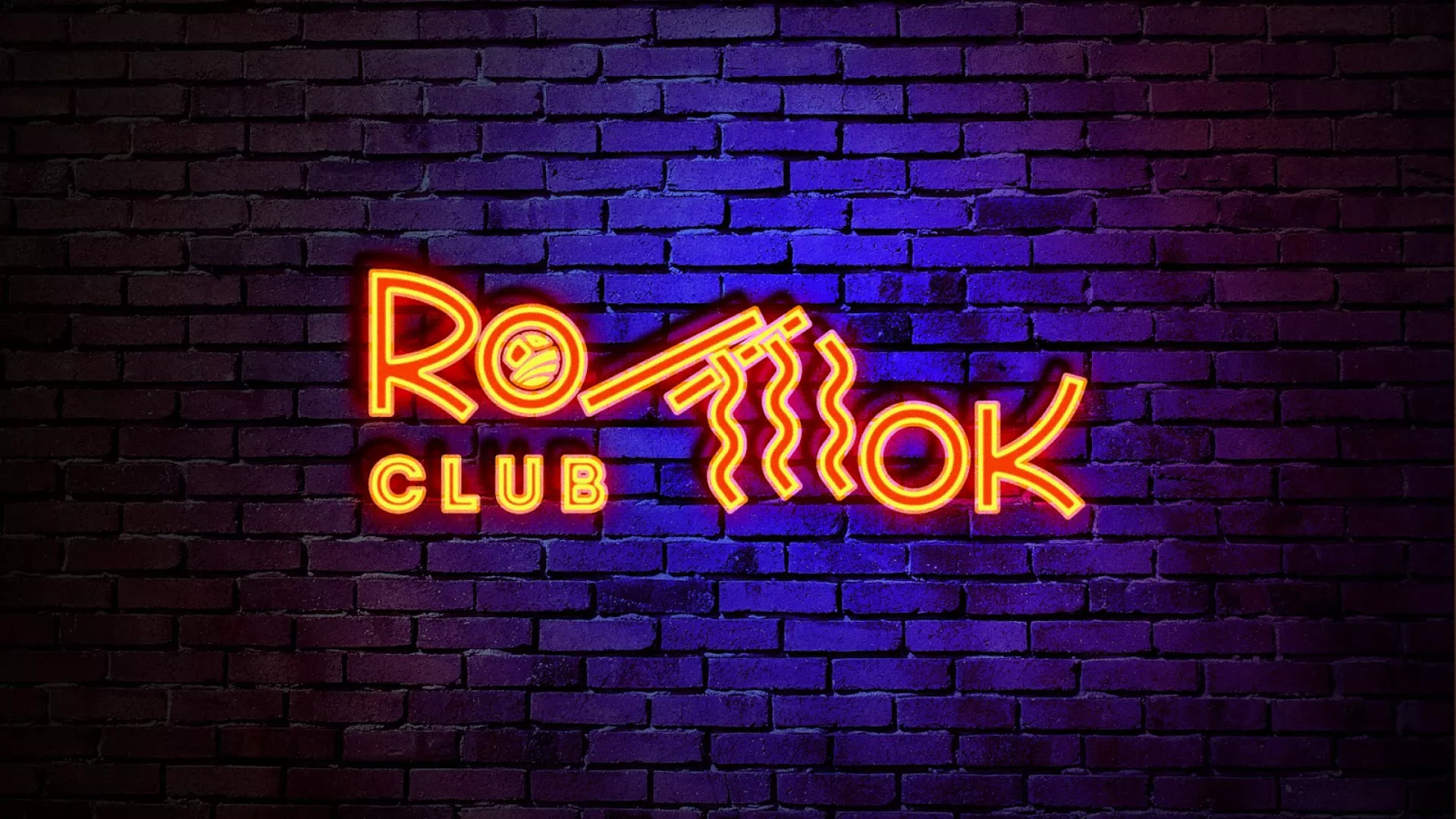 Разработка интерьерной вывески суши-бара «Roll Wok Club» в Тихорецке